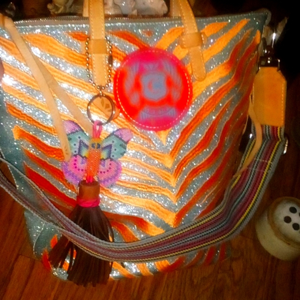 Consuela Lil Matt Sling Bucket Conceal Carry Bag Purse Seffie Tassel Charm